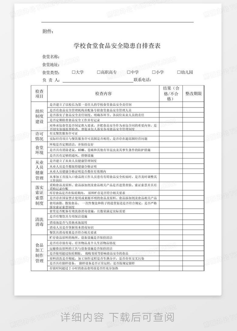 校園食品安全隱患排查機制探究